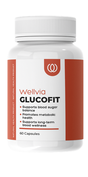 Wellvia GlucoFit bottle with berberine and Ceylon cinnamon